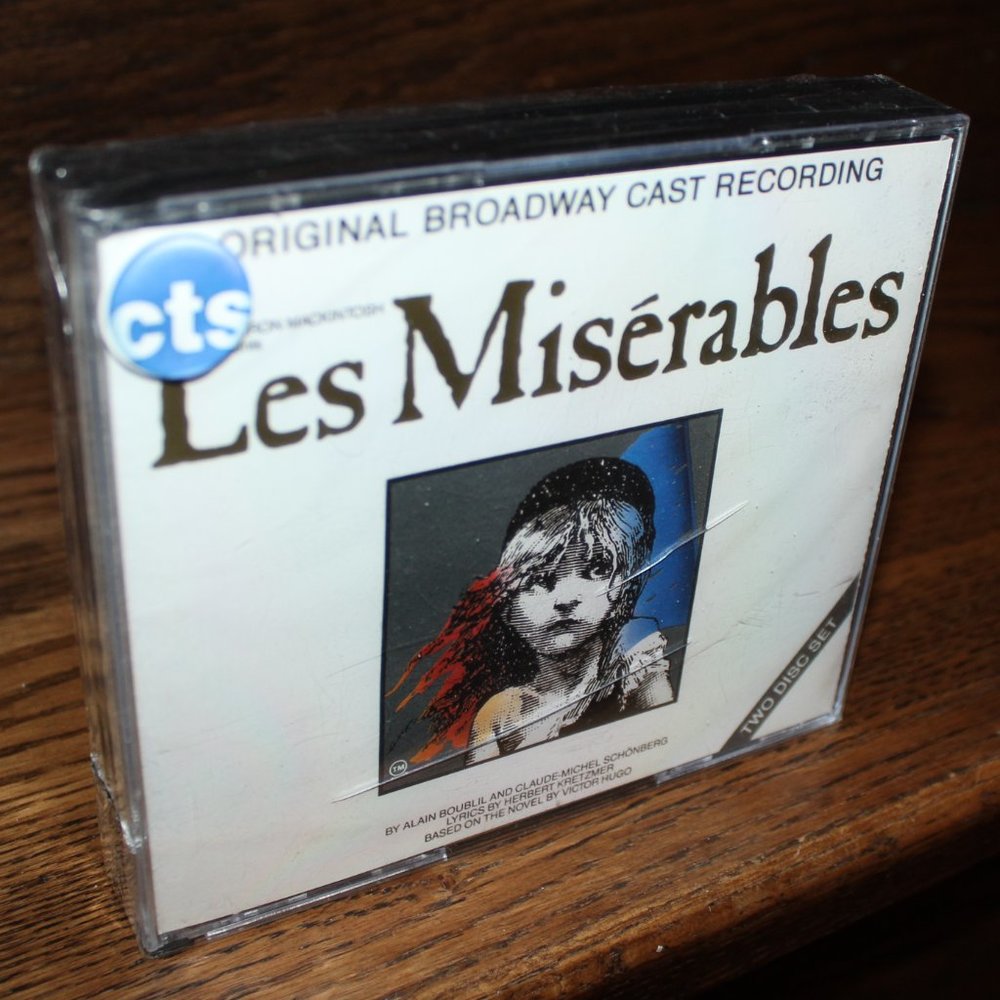 1987 Les Misérables original Broadway recording double disc CD set Geffen Canada
